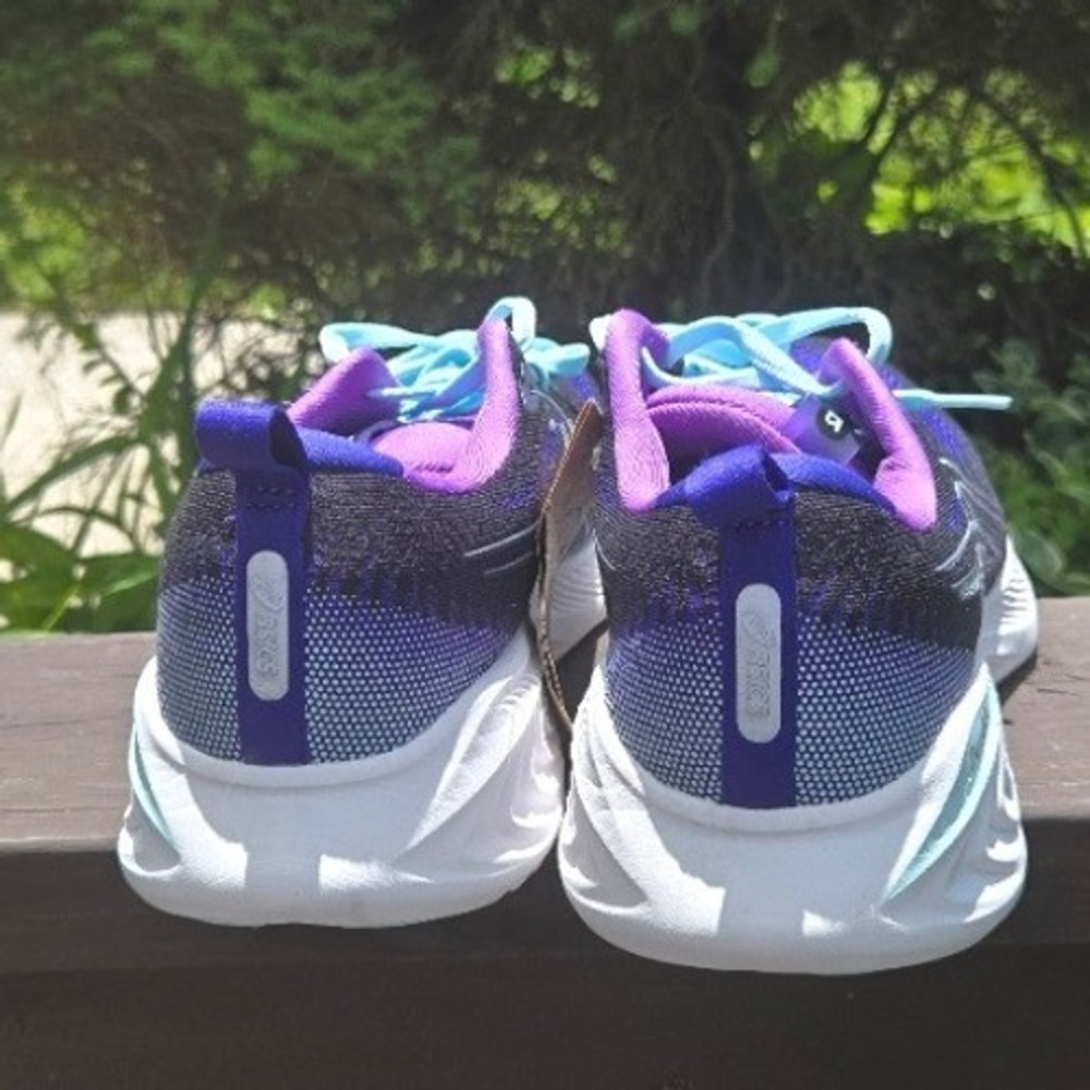 ASICS Gel-Cumulus 25 Women's Running Shoes Size 11.5 Black Purple 1012B441 - Picture 4 of 6
